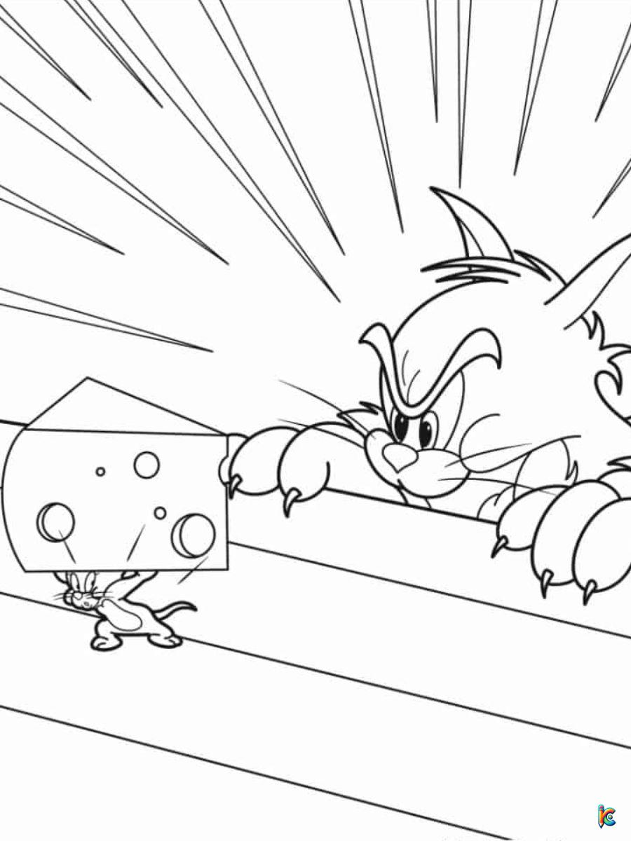 Tom and jerry coloring pages â