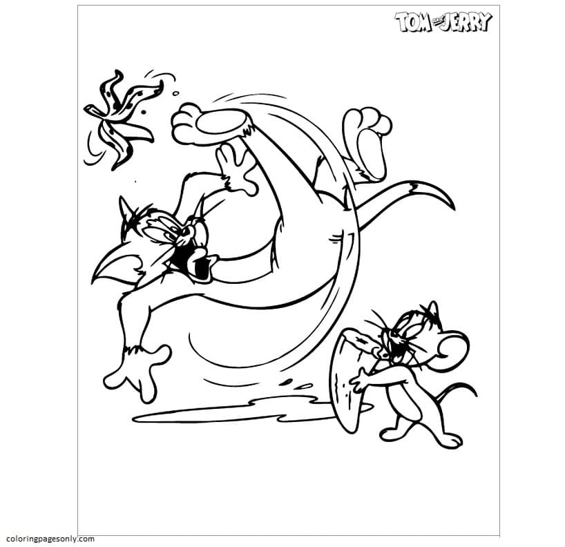 Tom and jerry coloring pages printable for free download