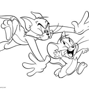 Tom and jerry coloring pages printable for free download