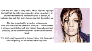 Jess glynne digipak analysis p