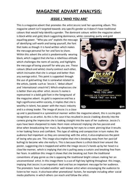 Magazine advart analysis pdf