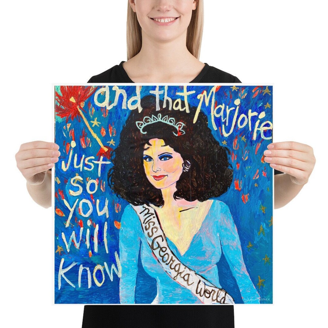 Suzanne sugarbaker art print delta burke designing women miss georgia world julia southern belle interior design dixie carter atlanta