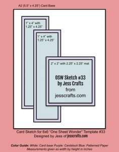 One sheet wonder cardmaking template