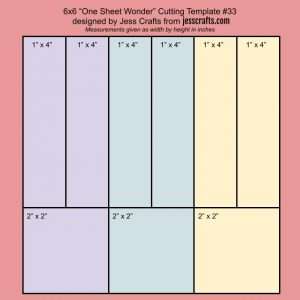 One sheet wonder cardmaking template