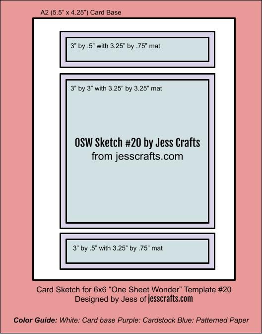 One sheet wonder cardmaking template
