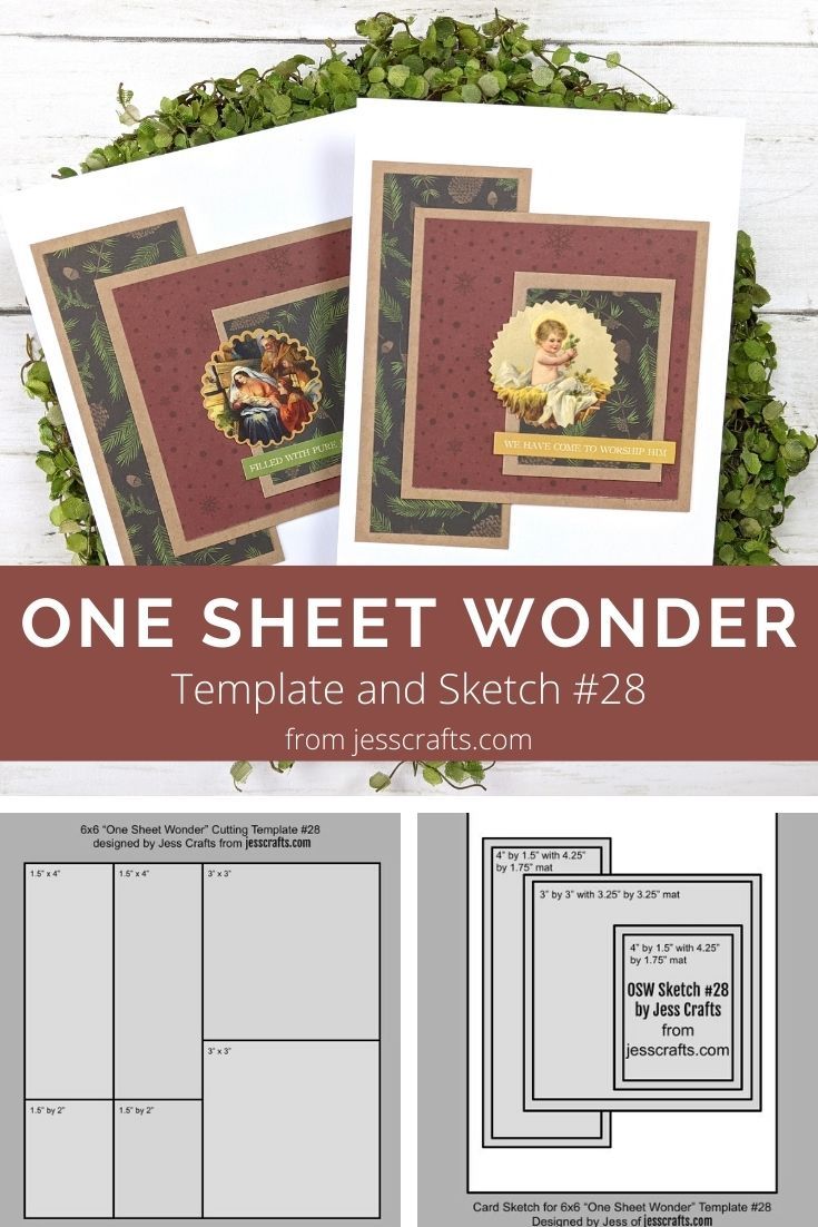 One sheet wonder cardmaking template