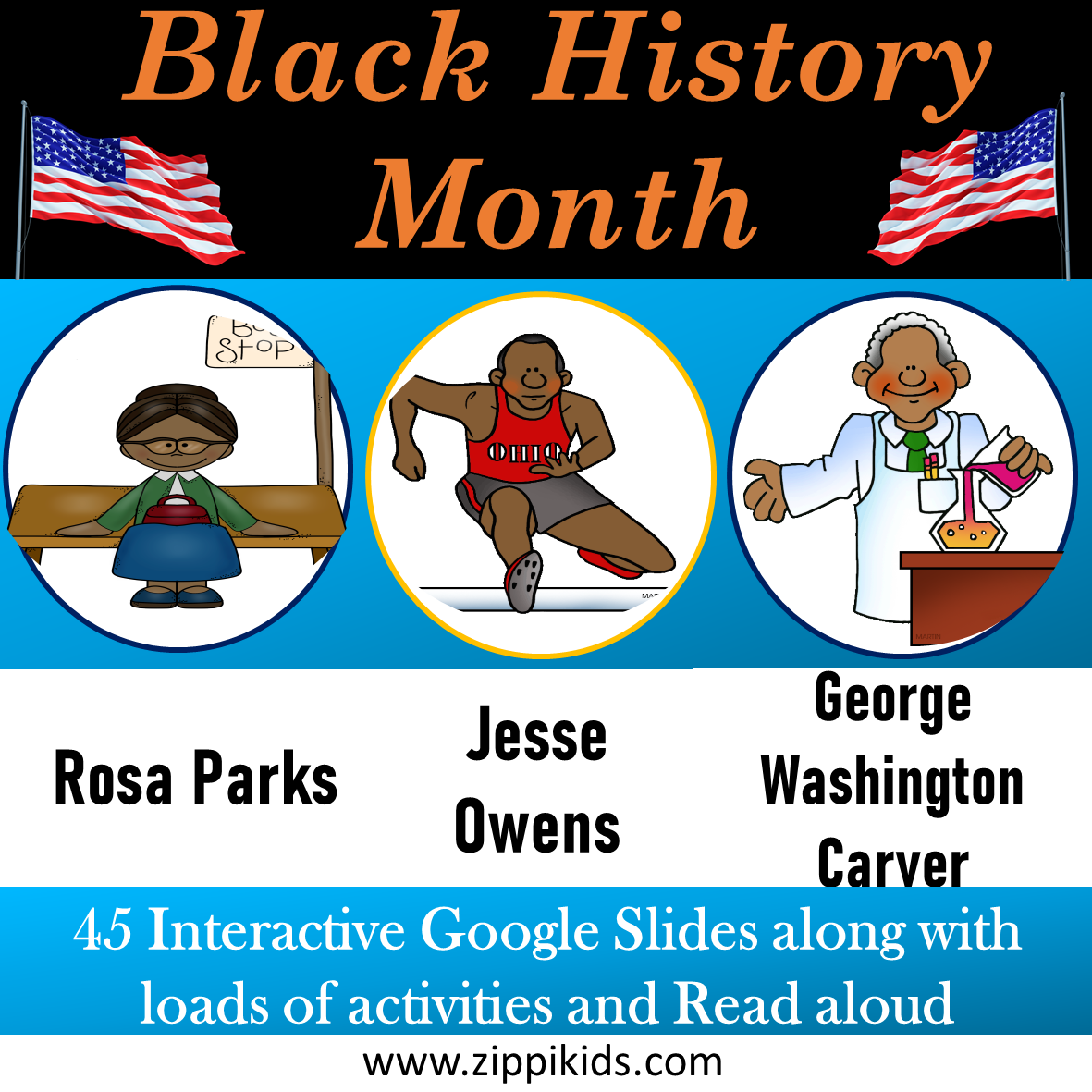 Rosa parks jesse owens george washington carver made by teachers