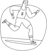 Athletics coloring pages free coloring pages