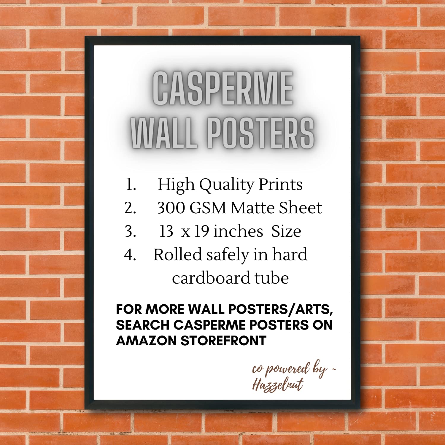 Hazzelnut casperme breakg bad friendship bond prt poster gsm heavy matte fish sheet x ch multi home kitchen