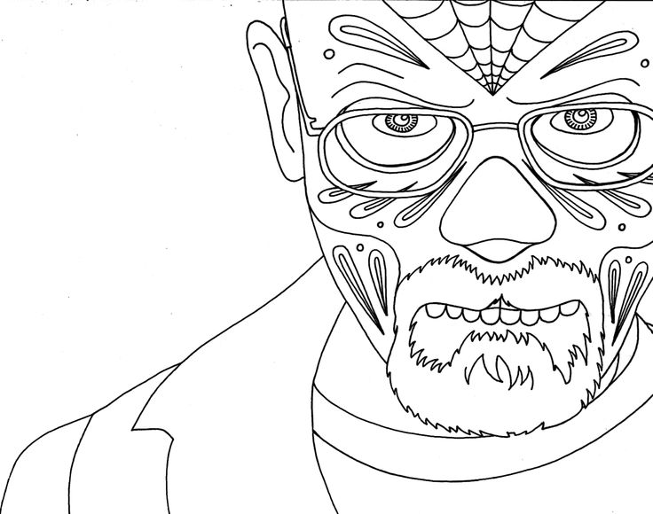 Breaking bad loring page loring pages scary loring pages free printable loring pages