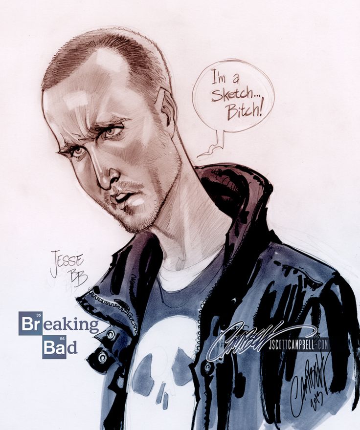 Jesse pinkman from breaking bad by j