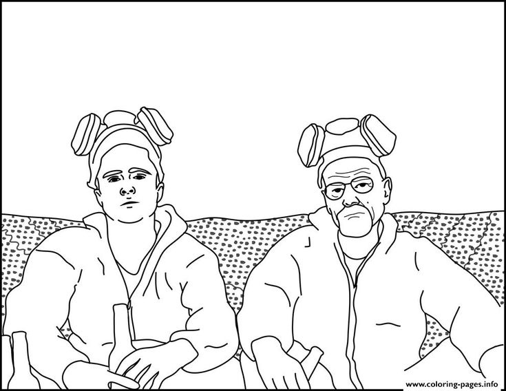 Print jesse and walt breaking bad coloring pages coloriage livre de couleur dessin de loups