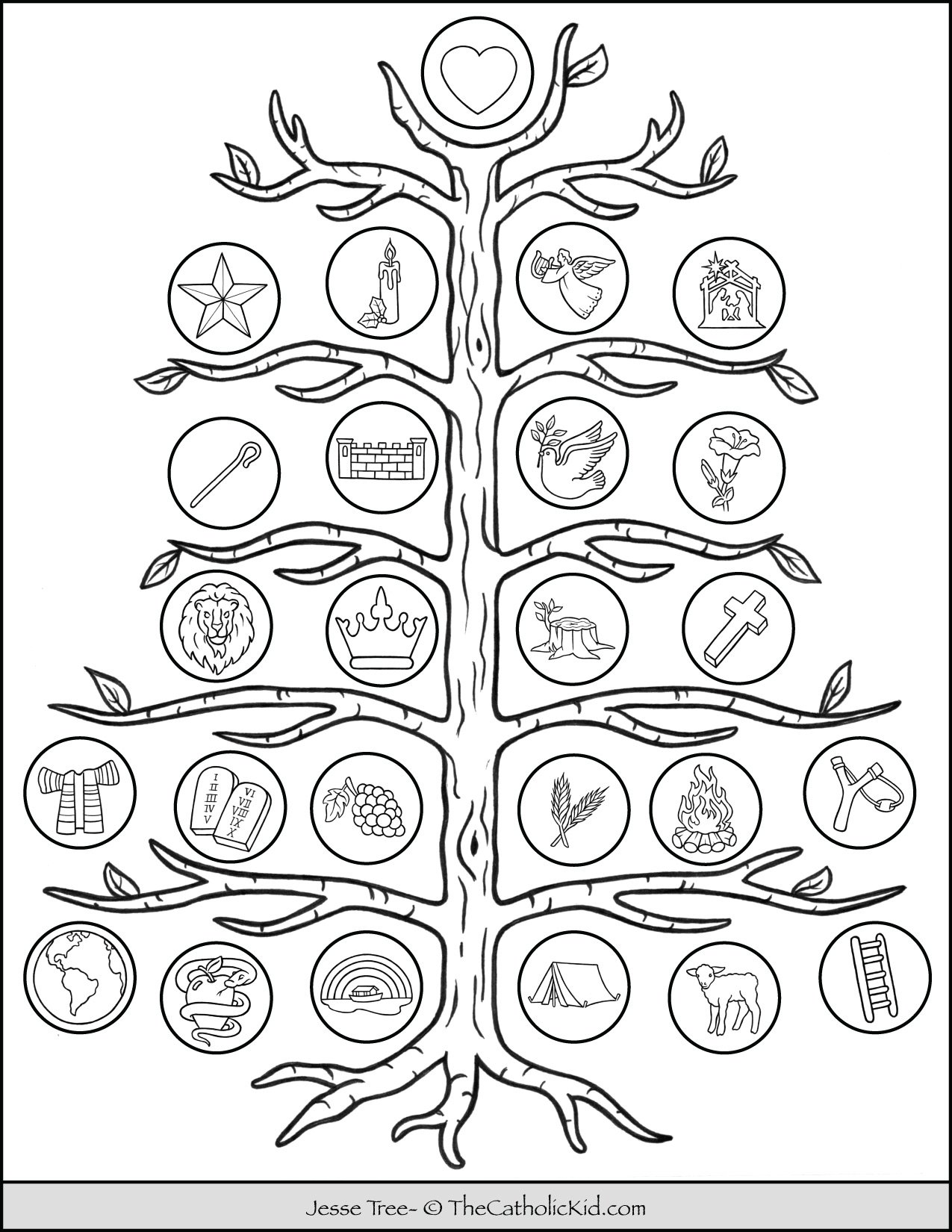 Jesse tree ornaments