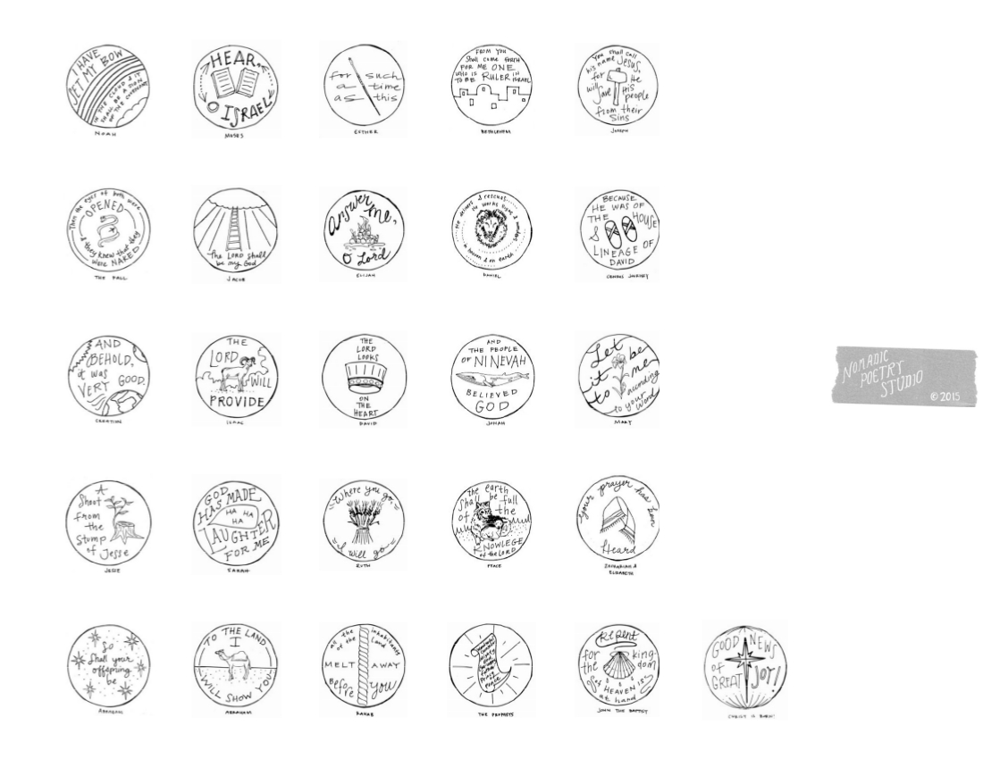 Jesse tree free printable ornamentsadvent colouring pages â nomadic poetry studio