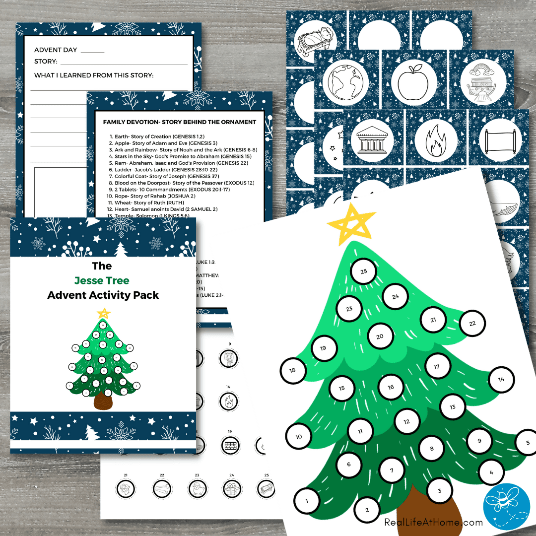 Printable jesse tree ornaments and jesse tree activities for kids