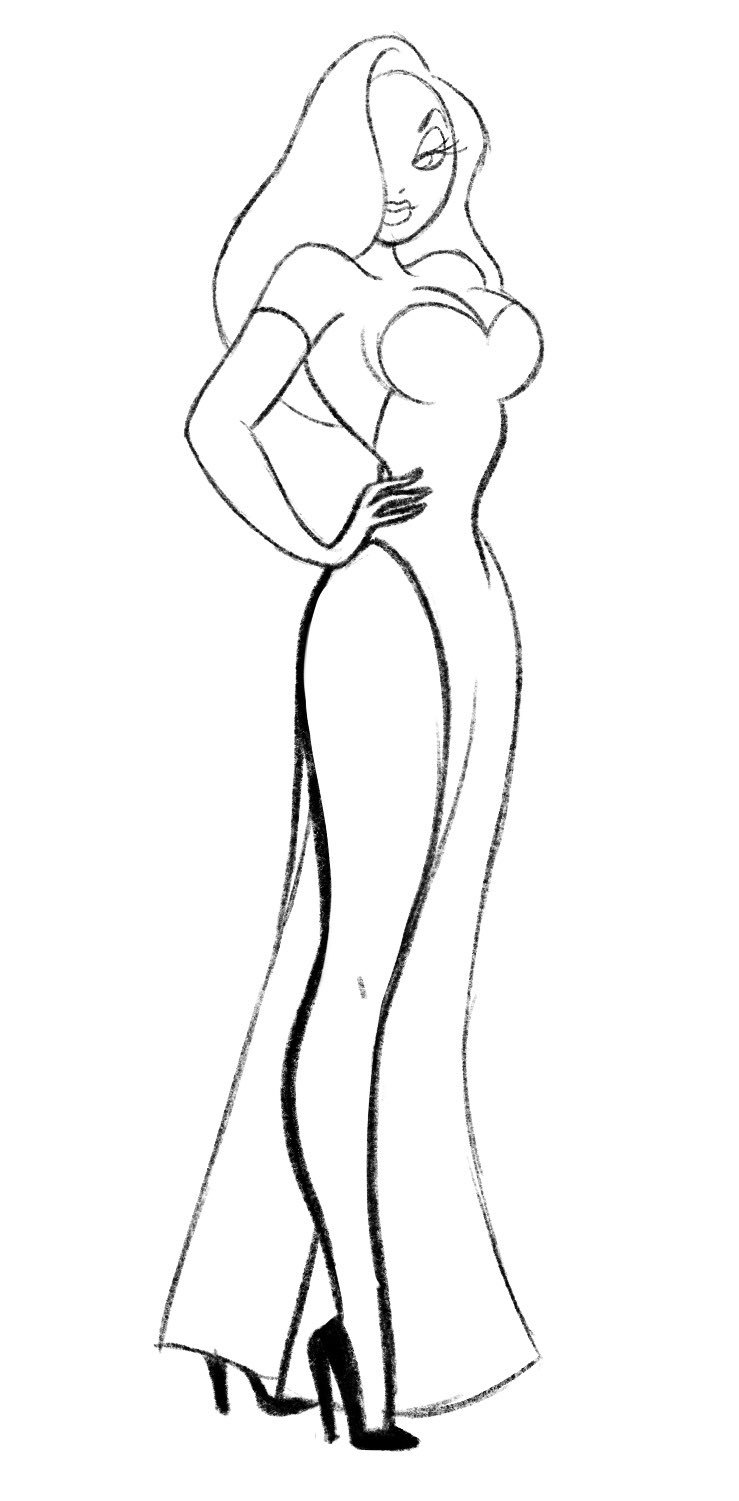 Ðannamatedð on x a jessica rabbit sketching wasnt happy with so its gonna stay as a sketch disney artistson httpstcoaksjyrw x