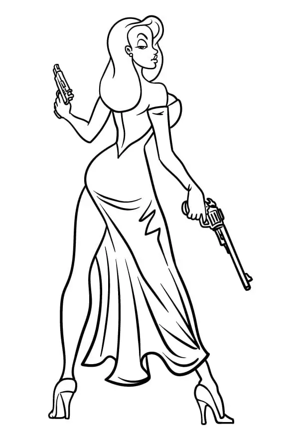 Cool jessica rabbit fãrbung seite