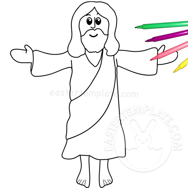 Ascension jesus christ coloring page