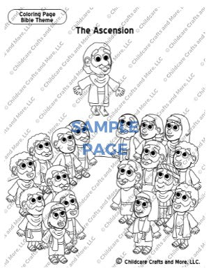 The ascension coloring page â childcare crafts and more llc