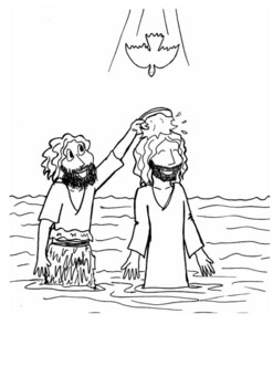 The baptism of jesus coloring by mrfitz tpt