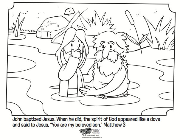 Jesus is baptized