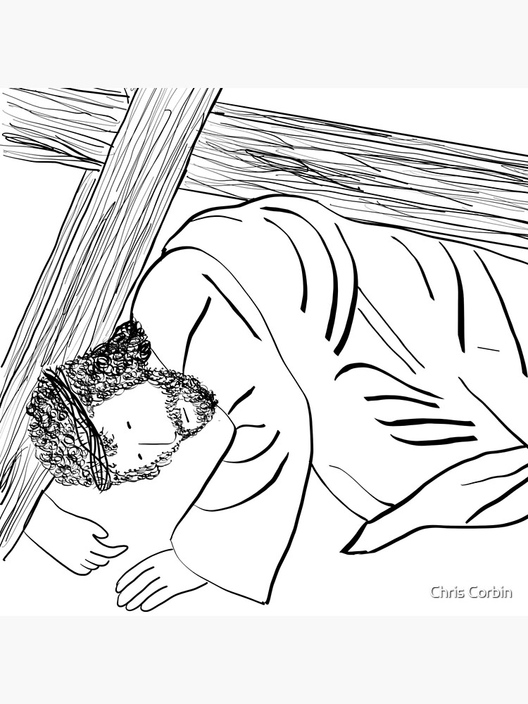 Lãmina rãgida for sale con la obra estaciãn jesãºs cae por tercera vez de chris corbin