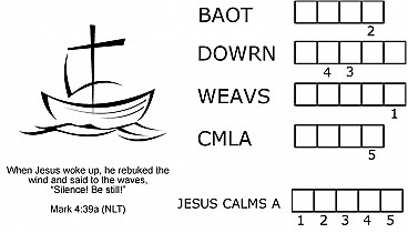 Jesus calms storm childrens sermons from sermons