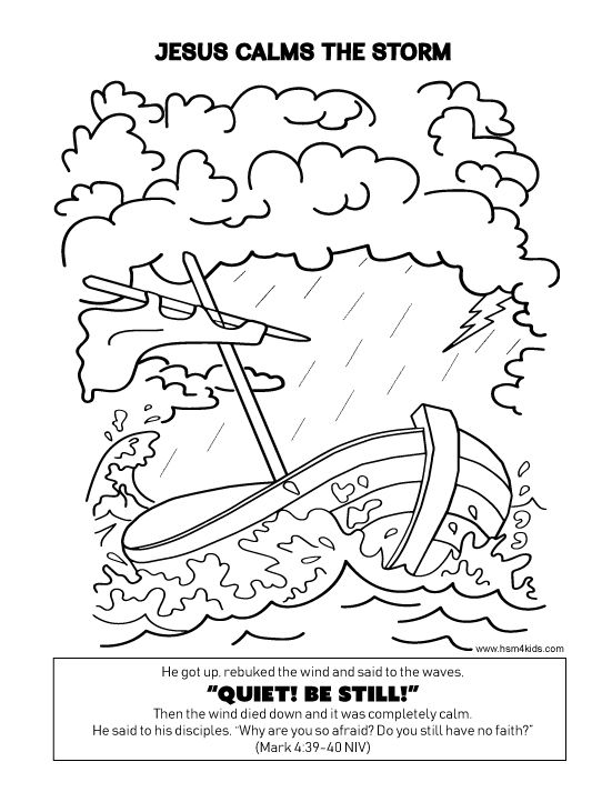 Jesus calms the storm coloring sheet easy to download and print sunday school kids bible study bibâ jesus calms the storm calming the storm bible for kids