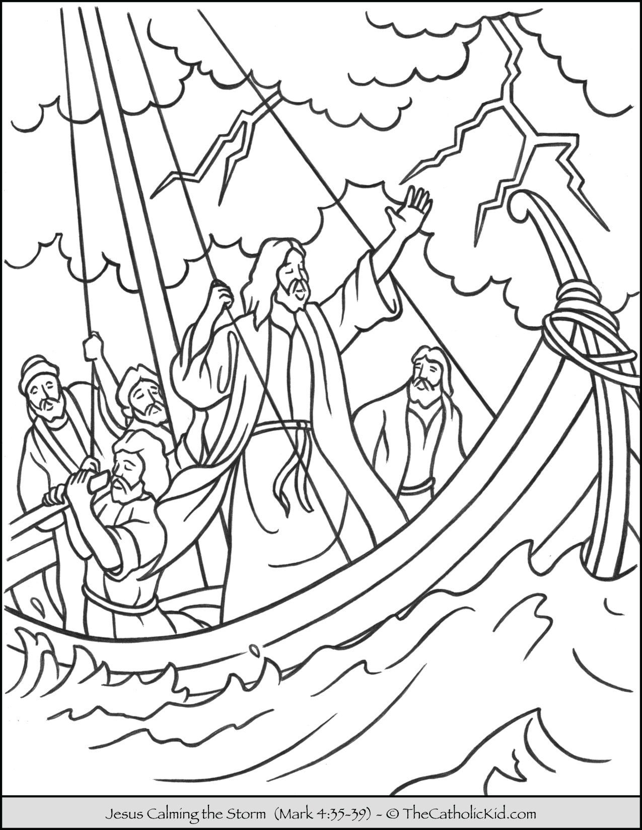 Jesus calming the storm coloring page jesus calms the storm jesus coloring pages bible coloring pages