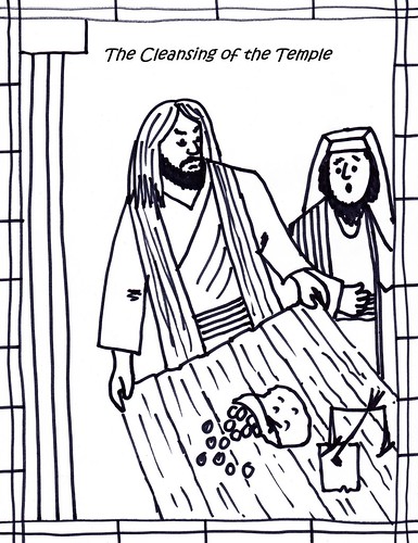 Jesus clearing the temple â stushie art