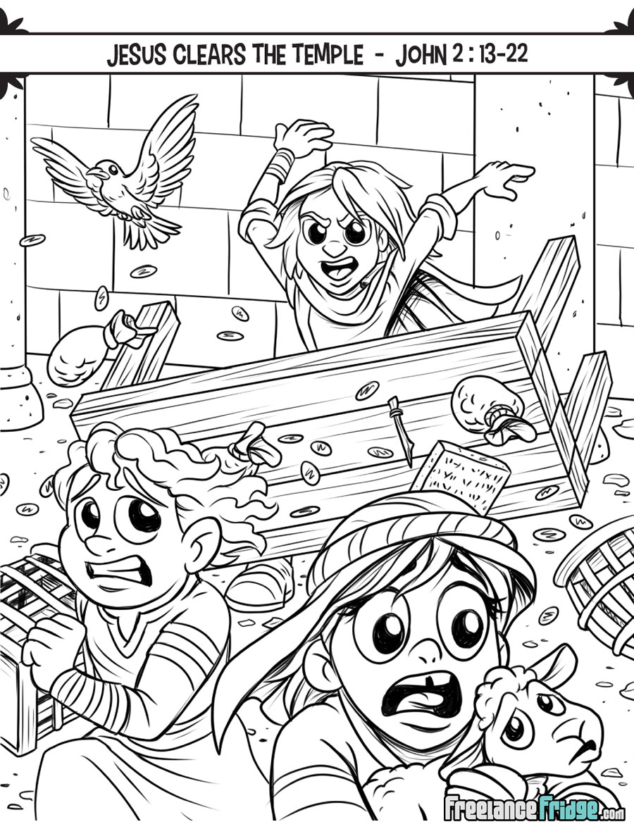 Life of jesus coloring and activity book â freelance fridge
