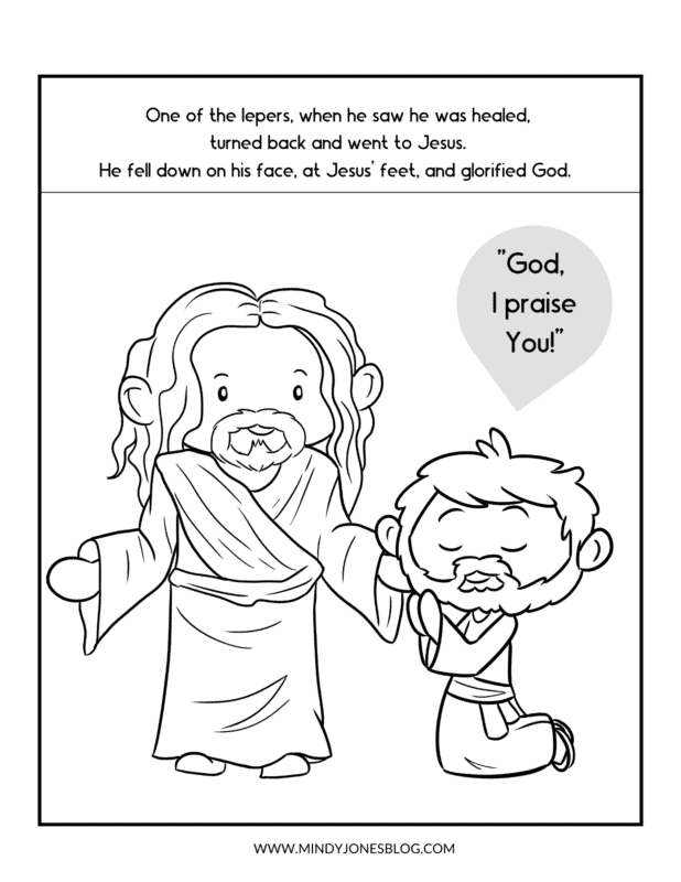 The lepers bible workbook free bible verse coloring pages