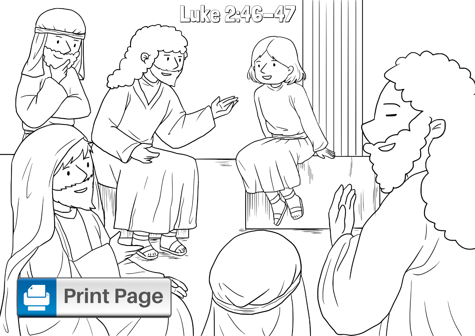 Boy jesus in the temple coloring pages for kids â connectus
