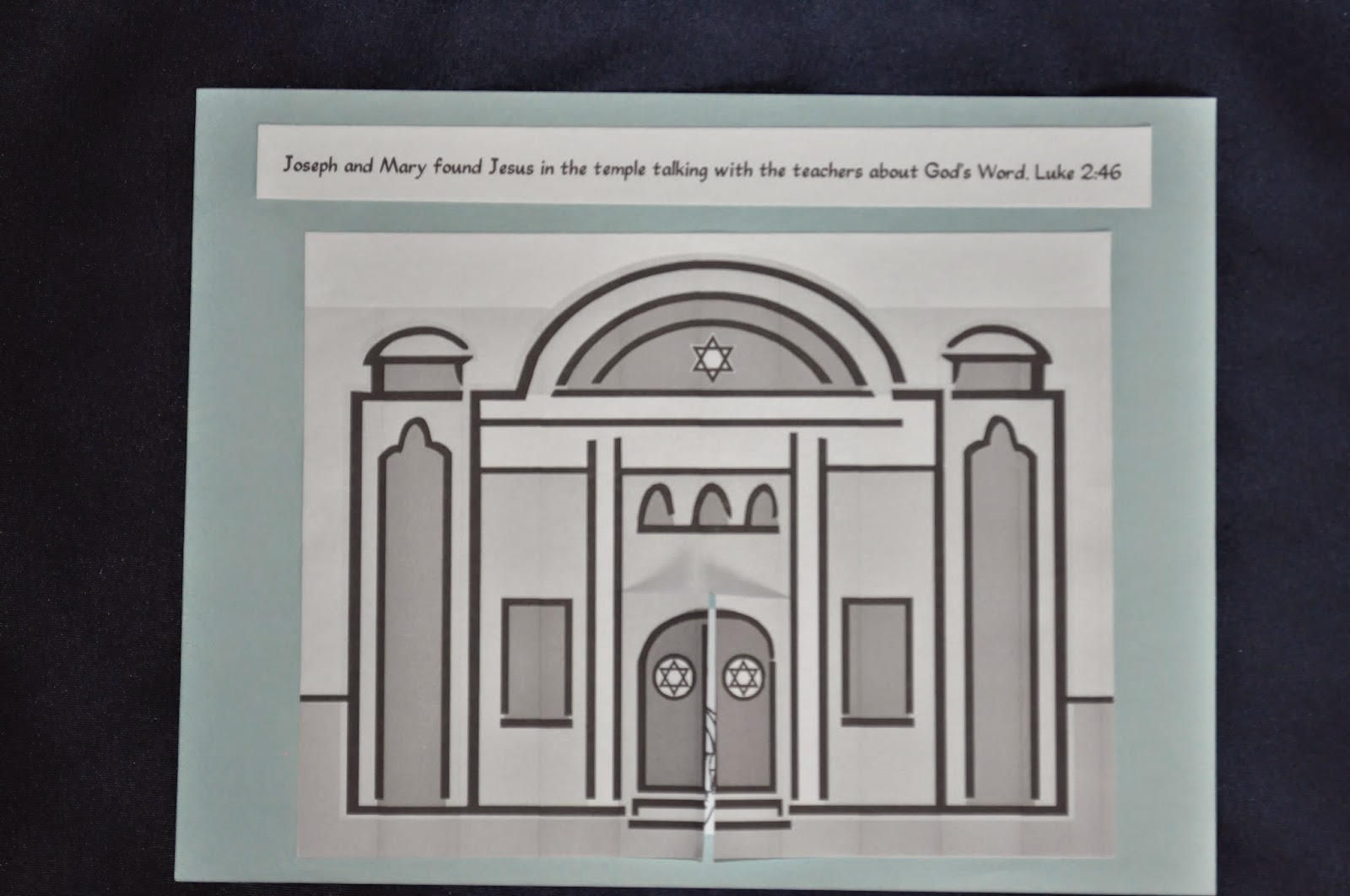 Faith sprouts the boy jesus in the temple