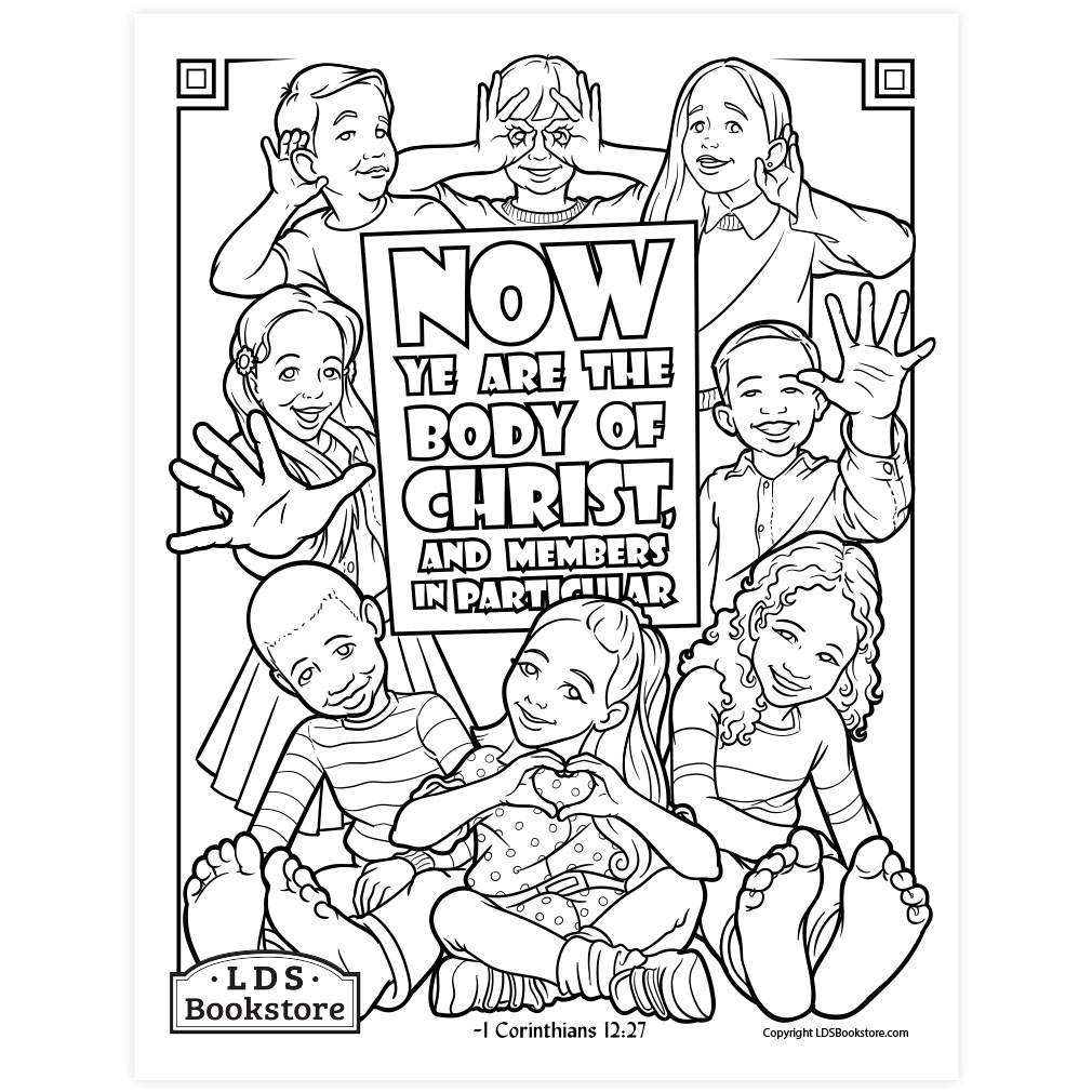 The body of christ coloring page