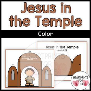 Jesus in the temple bible craft sunday school craft tpt