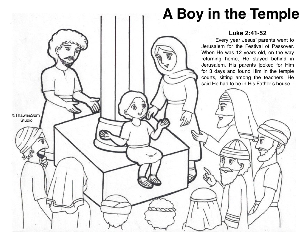 Jesus a boy in the temple bible crafts sunday school jesus in the temple bible stories for kids