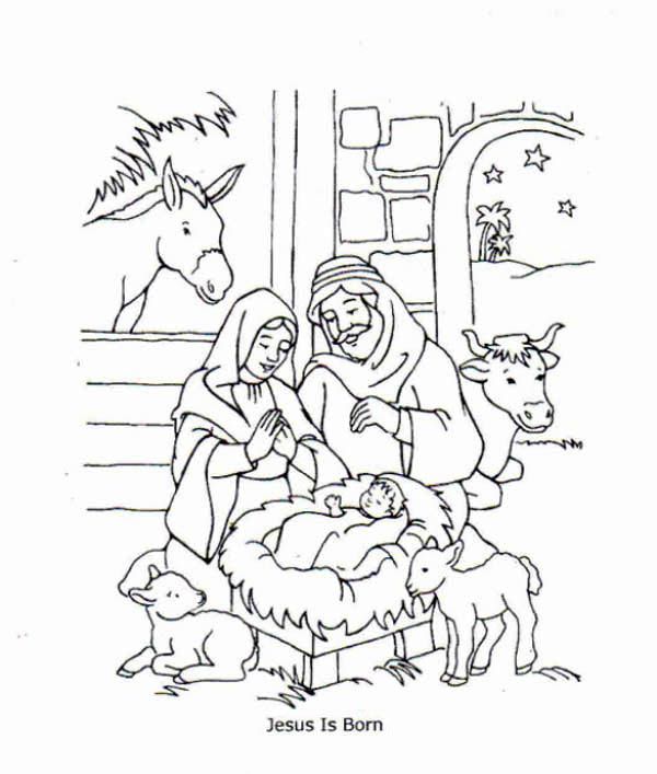 Jesus is born and jesus love me coloring page color luna birthday coloring pages jesus birthday sunday school coloring pages