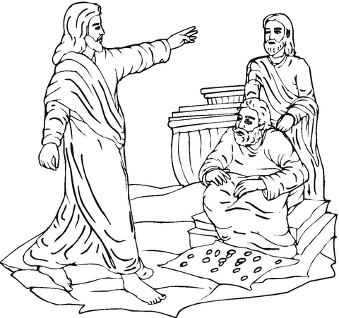 Jesus clears the temple coloring page free printable coloring pages
