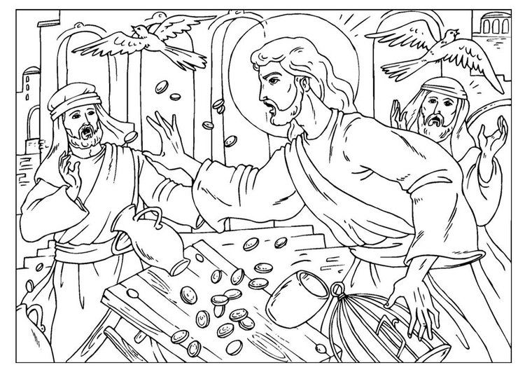 Image result for jesus cleanses the temple coloring page pages de coloriage en ligne coloriage dimanche des rameaux