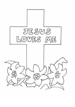 Jesus loves me coloring pages by mrfitz tpt