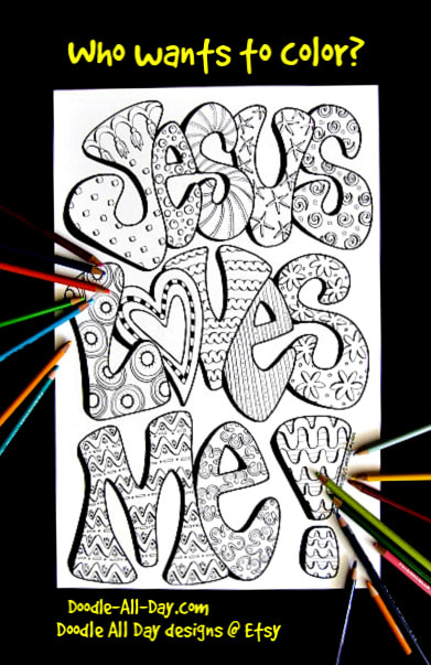 Jesus loves me coloring pdf