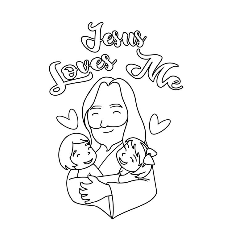 Jesus loves me coloring pages jesus coloring pages sunday school coloring pages bible coloring pages
