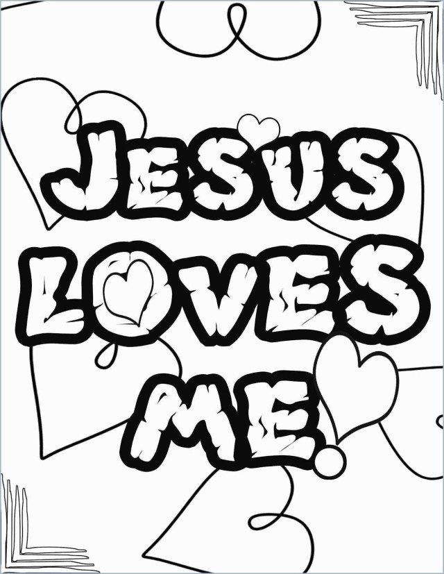 Awesome photo of jesus loves me coloring page