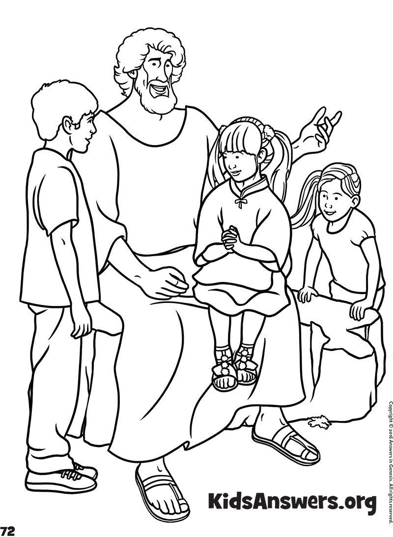Jesus loves the little children kids coloring activity kids answers