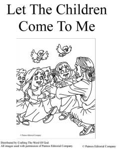Jesus loves the little children crafting the word of god