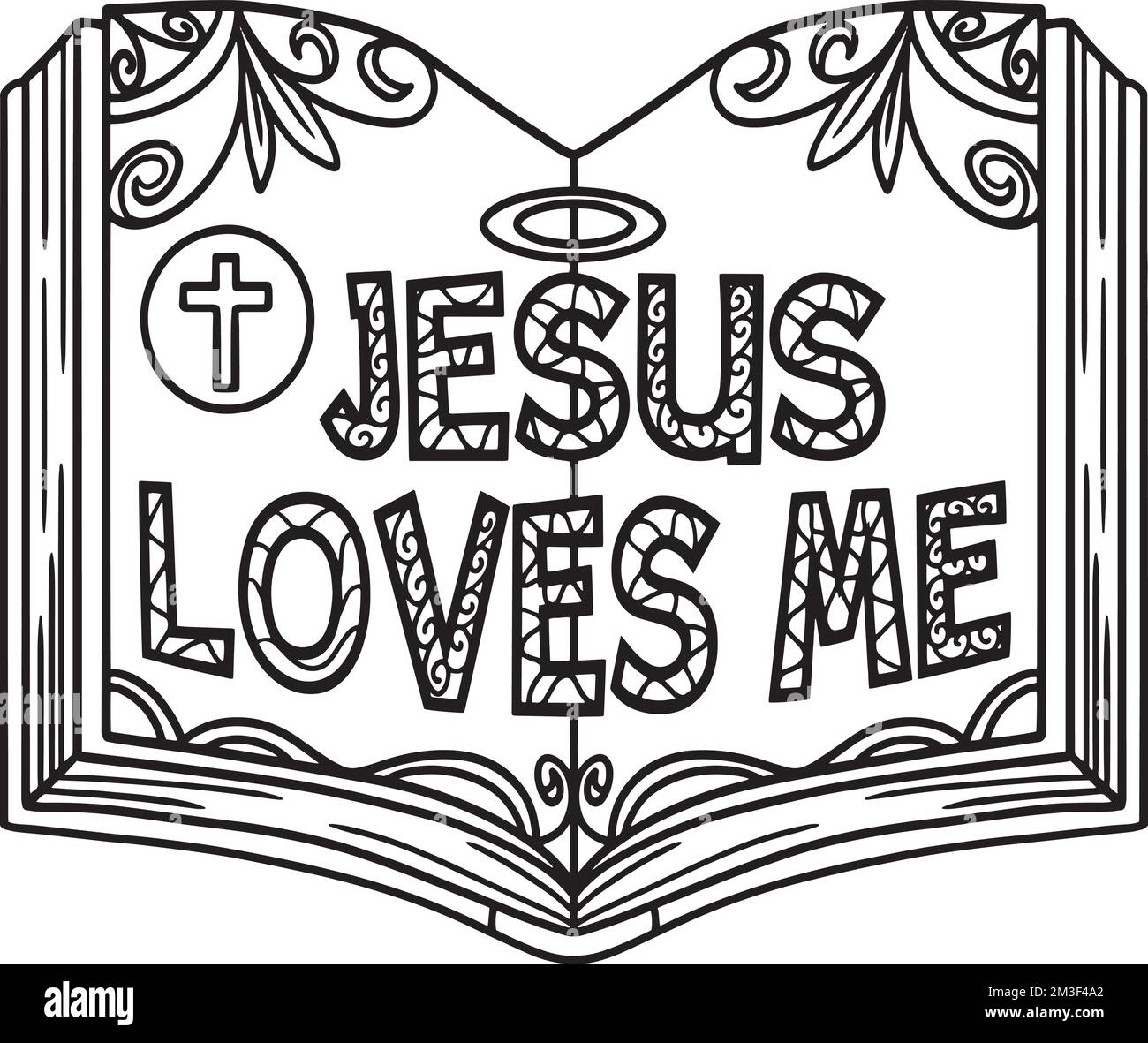 Jesus loves you black and white stock photos images