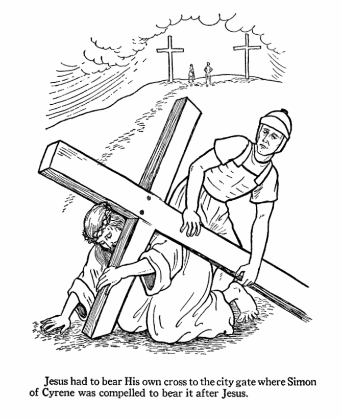 Bible easter coloring pages