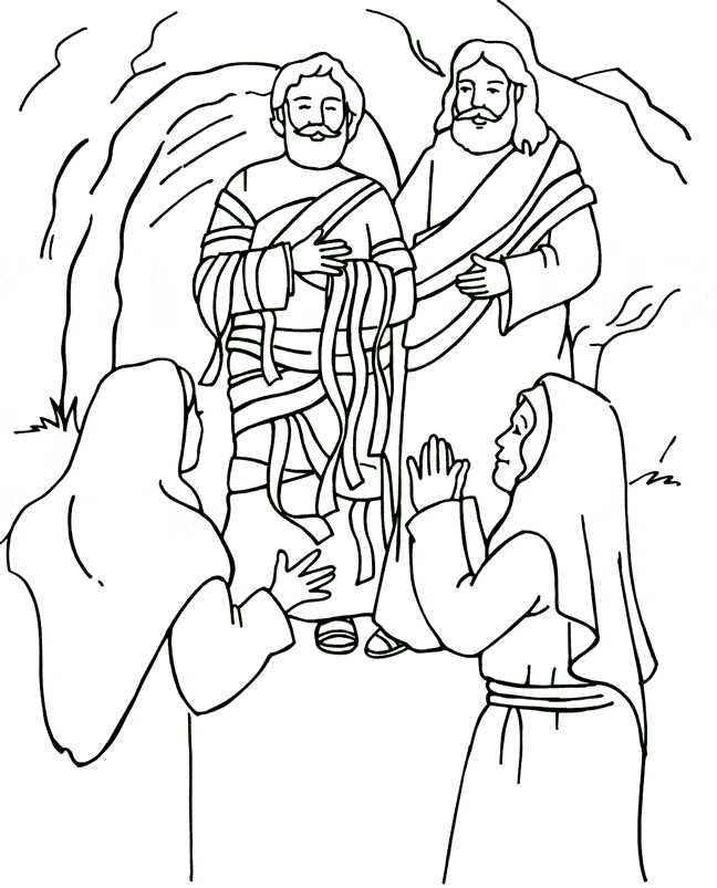 Sunday school crafts for jesus raises lazarus