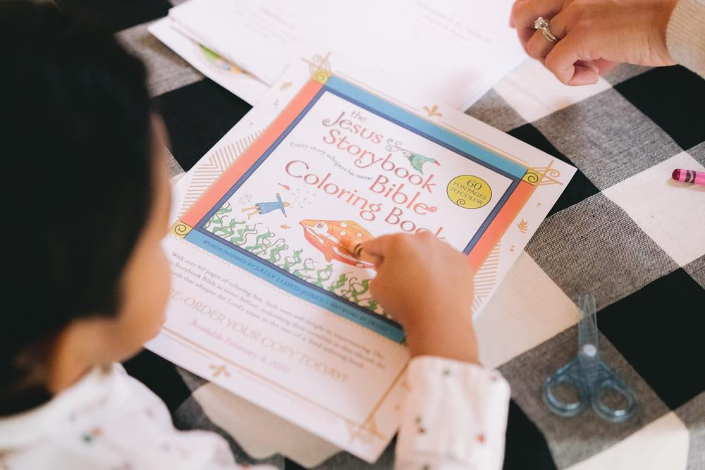 The jesus storybook bible coloring book for kids every story whispers â